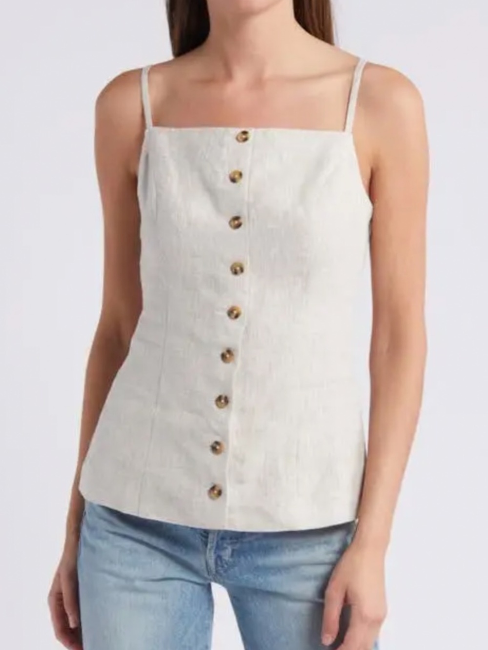 Kourt linen vest top